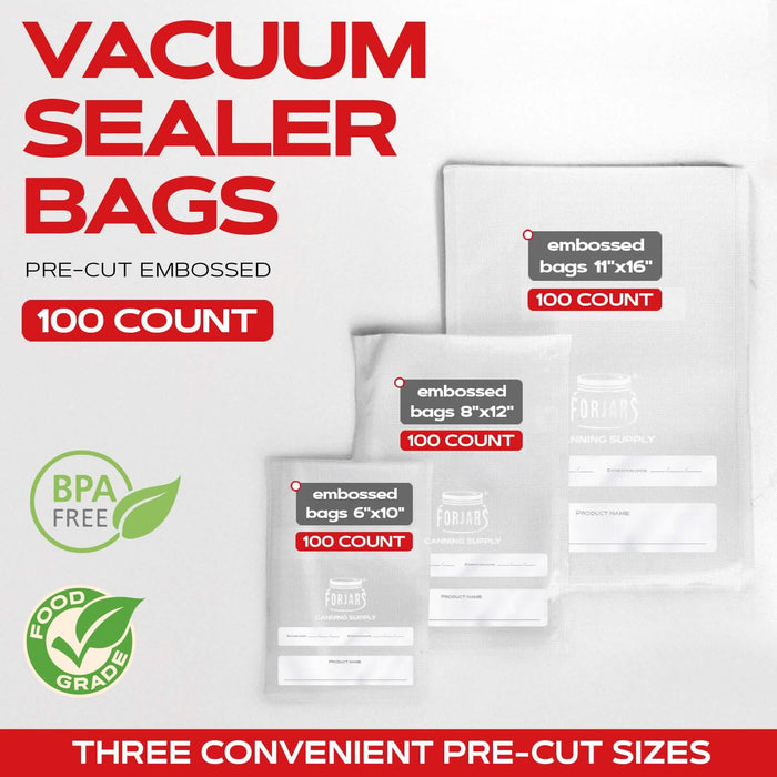 100 count 6x9 Vacuum Sealer Bags