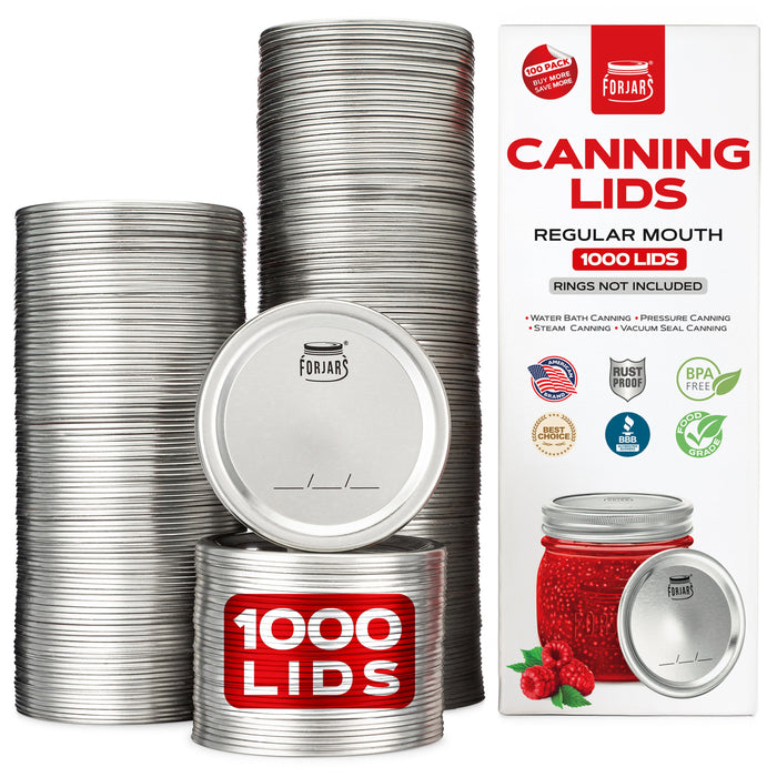 ForJars - 1000 Regular Mouth Canning Lids