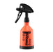 Kwazar Mercury Super 0.5L orange spray bottle with black trigger. 360° versatile sprayer for cleaning, plants, and professional use.