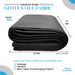 Industrial 4oz needle punched geotextile filter fabric roll, 10x25ft, for drainage, filtration, landscaping.