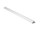 Silver aluminum linear LED light fixture, ideal for under cabinet, display, or task lighting. Modern, energy-efficient.