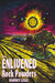The Enlivened Rock Powders by Harvey Lisle book cover: Psychedelic sci-fi art, cosmic sun, planets, truck in field, fruit tree.