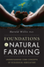 Foundations of Natural Farming book cover: Hands hold a green plant sprout in soil. Ecological agriculture guide by Harold Willis.