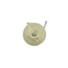 Beige plastic string spool with cord, replacement part for a winder or reel mechanism.