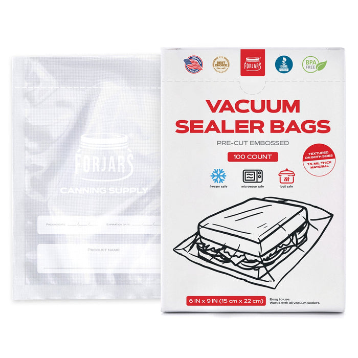 100 count 6x9 Vacuum Sealer Bags
