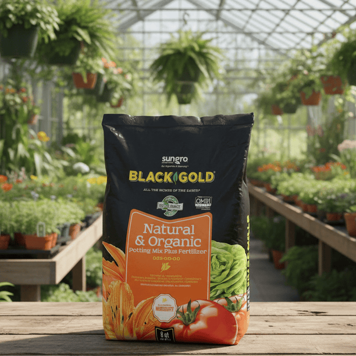 Black Gold Natural & Organic Potting Soil Plus Fertilizer 0.05-0.0-0.0