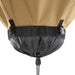 Tan wader leg with black integrated gaiter, adjustable strap, quick-release buckles, and drawstring cinch.