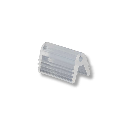 Clear U-shaped LED channel, translucent plastic profile, LED strip light diffuser.