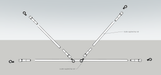 Diagram of metal fence top rail assembly with connectors, showing horizontal and diagonal rails secured by quick-release pins.