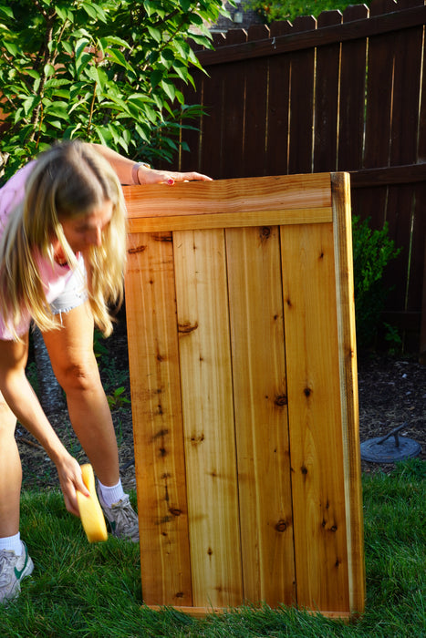 Gardenary L-Shape Cedar Kitchen Garden Raised Bed