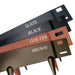 Four metal landscape edging colors: Slate, Black, Cor-Ten, Brown. Durable garden border options & finishes.