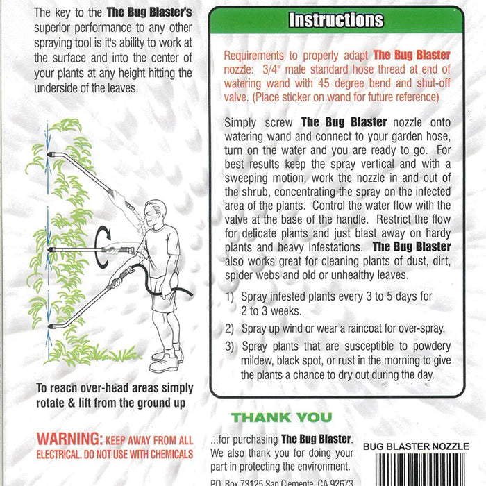 Bug Blaster Spray Nozzle