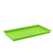 Bright green rectangular plastic seedling tray with drainage slits, ideal for microgreens, seed starting, and plant propagation.