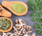 Moringa: fresh leaves, dried leaves, powder, and seeds. Healthy plant-based supplement for wellness.