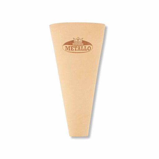 Keizerskroon Metallo branded beige paper cone, ideal for fries, snacks, or flowers.