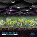 Super Geotextile fabric demonstrating high water permeability, with water droplets nourishing young plants and soil.