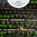 Gardener tending crops through Super Geotextile black weed barrier fabric. Durable landscape fabric for tough conditions.