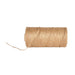 Brown jute twine spool with a loose end. Natural craft string for gardening, packaging, and DIY.