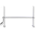 Silver LED light bar mounted on a two-pole stand with flat bases, featuring a black power cord.