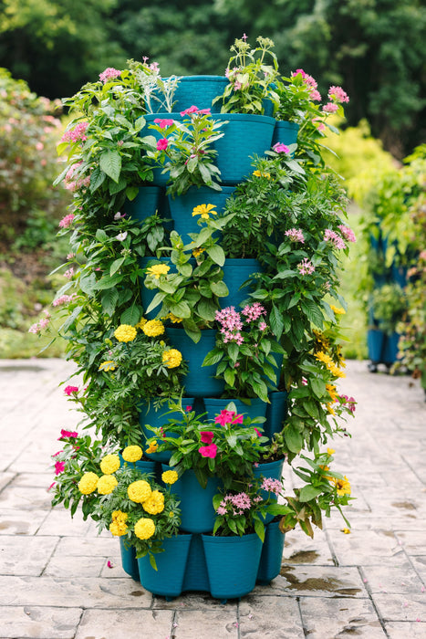 7 Tier GreenStalk Garden Leaf Vertical Planter - Basket Weave Texture