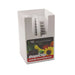 Luster Leaf RapiClip Garden Measuring Cups in a display box, clear plastic scoops for precise gardening.