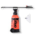 Orion Super 9.0L orange pressure garden sprayer, spray lance, trigger, funnel filter, and shield.
