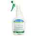 White spray bottle of Mildew Cure organic fungicide. Ready-to-use treatment for powdery mildew on plants and vegetables.