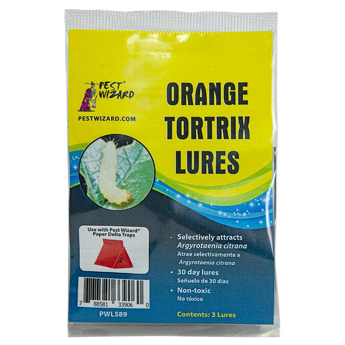 Pest Wizard Orange Tortrix Lures for Argyrotaenia citrana. Non-toxic, 30-day insect pest control.