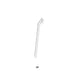 32 inch gray metal hanging wire with hook end, suitable for retail displays or drop ceiling grids.