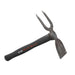 SHW Black Forest double-sided garden hand tool: grub hoe blade for weeding, two-tine fork for cultivating.