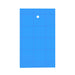 Blue perforated blank tag with grid lines and a hole. Perfect for labels, coupons, or price tags.