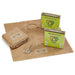 Urban Worm Coco Coir soil amendment, worm bedding, and compost blankets with a thermometer for vermicomposting.