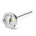 Urban Worm Company stainless steel compost thermometer. Measures soil temperature for optimal composting, showing 75°F.