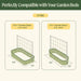 VTT80 raised beds with trellis: 10-in-1 (4'x8') and 9-in-1 (2'x8') corrugated metal designs for garden compatibility.