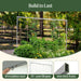 Sturdy 304 stainless steel garden trellis with 1mm thick frame supports climbing tomato plants & vegetables for 20+ years.