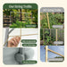 Comparing sturdy Vego Garden metal string trellis, compostable rope, to unstable DIY wood and PVC garden trellises.