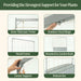 Durable metal plant trellis system for raised garden beds, featuring jute twine, steel rings, and strong corner support.
