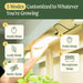 LED grow light with 5 customized modes for seeds, leafy greens, herbs, fruits, and microgreens. Indoor gardening system.