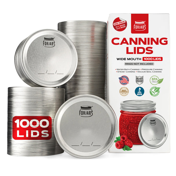 ForJars - 1000 Wide Mouth Canning Lids