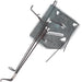 Steel bodygrip trap spring mechanism with base plate, used for animal control and wildlife trapping.