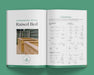 Gardenary magazine spread with raised garden bed building plans, wood calculations, and cedar box photo.