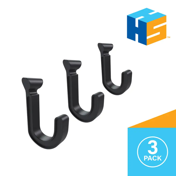 Hang It Simple Plastic Hooks, Add-on Accessories for Kits Small Hook 3pk BL