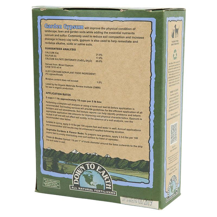 Garden Gypsum Prilled (5 lb box)