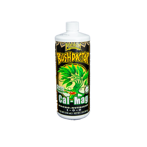 FoxFarm Bush Doctor Cal-Mag 1-0-0 liquid plant nutrient, calcium & magnesium supplement for robust growth. OMRI Listed.