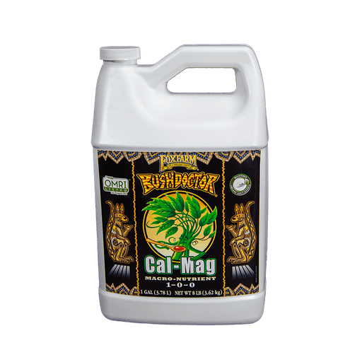 FoxFarm Bush Doctor Cal-Mag 1-0-0 macro-nutrient plant fertilizer, OMRI listed for organic gardening.