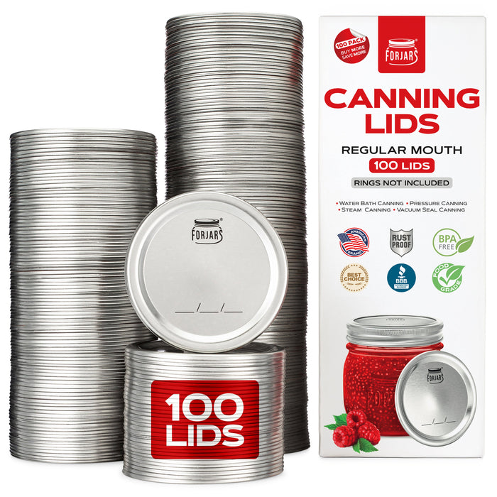 ForJars - 100 Regular Mouth Canning Lids