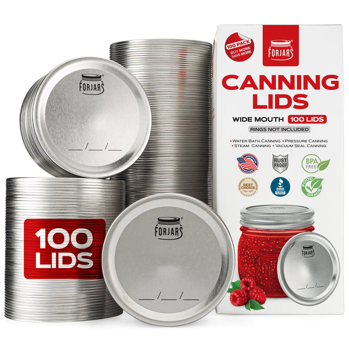 ForJars - 100 Wide Mouth Canning Lids