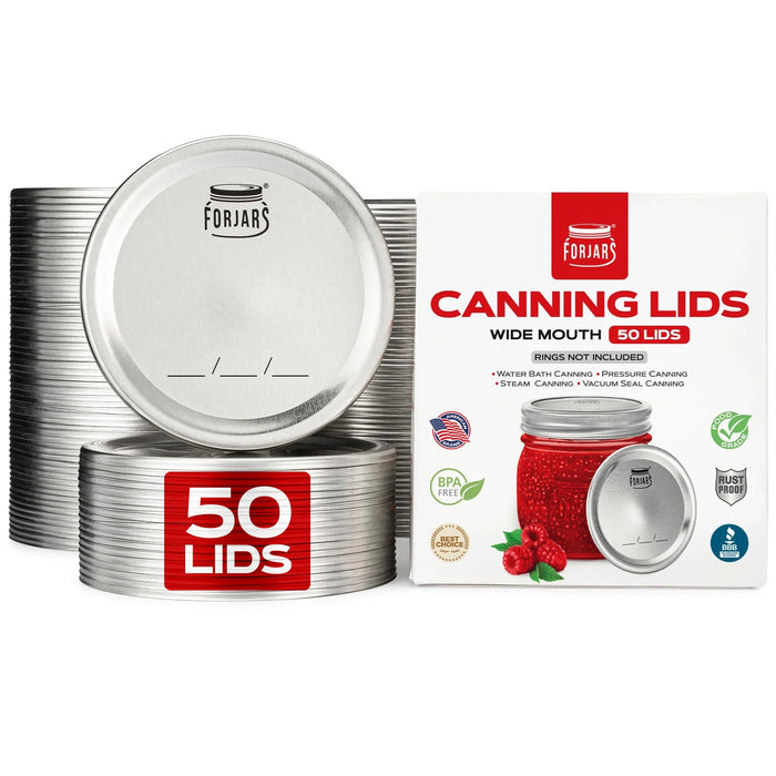 ForJars - 50 Wide Mouth Canning Lids