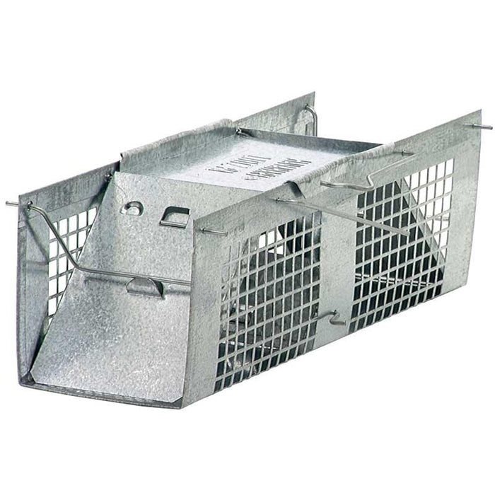 Durable galvanized steel multi-catch live trap for humane rodent control. Ideal for mice, rats, and small pests.
