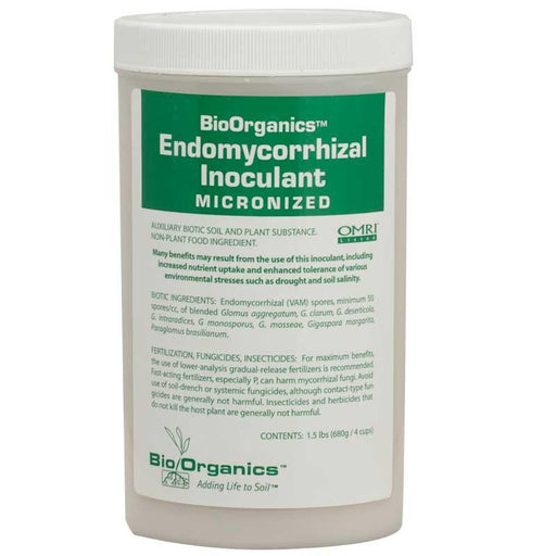 BioOrganics Endomycorrhizal Inoculant Micronized 1.5 lb, OMRI Listed for plant & soil health.